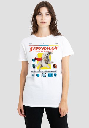 Cotton Soul, SUPERMAN 2025 KRYPTO COMIC - Print T-shirt - white