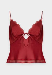 BARE V NECK - Top - dark red