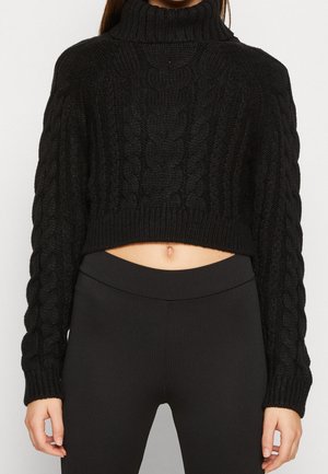 Strickpullover - black