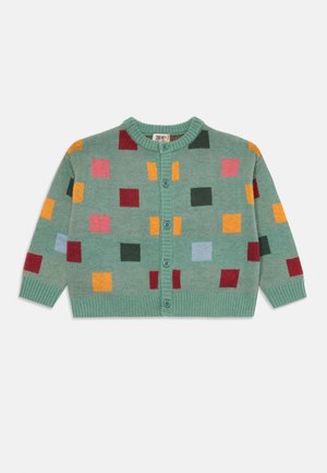 SQUARE BLOCK CARDIGAN UNISEX - Strickjacke - mint
