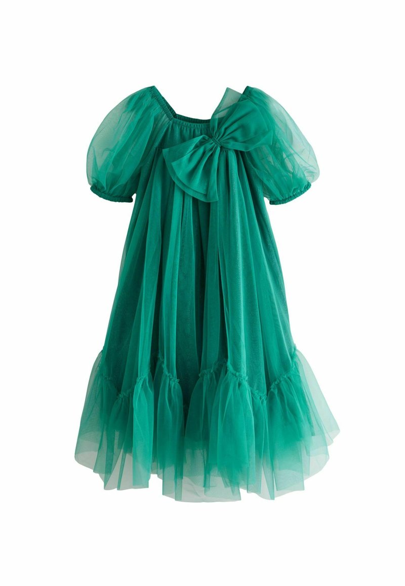 Next BOW DETAIL SPARKLE- REGULAR FIT - Kokteilikleit/peokleit - green
