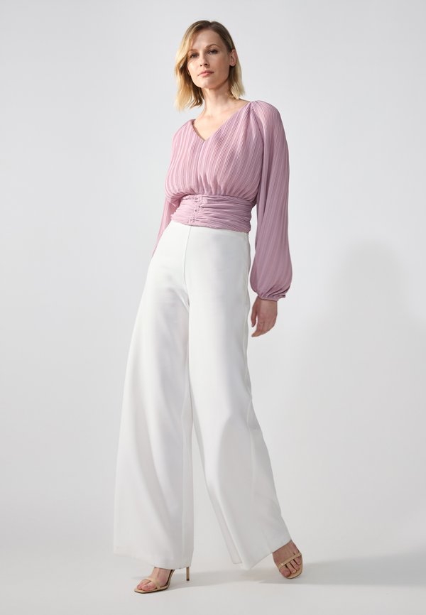 CROPPED PLISSE TUNIC - Blouse - mauve shadows4