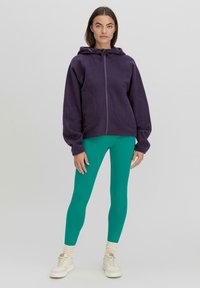 hessnatur OVERSIZE - Fleecejacke - lavendelgrau