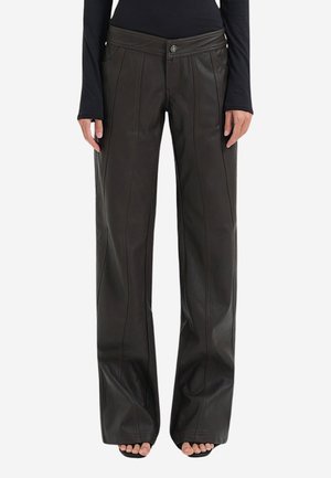 JADE - Nahkahousut - black