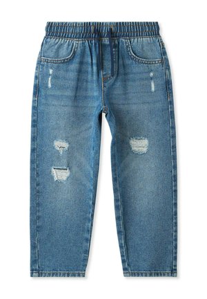 JOGGER CON STRAPPI - Jeans baggy - var blu denim medio