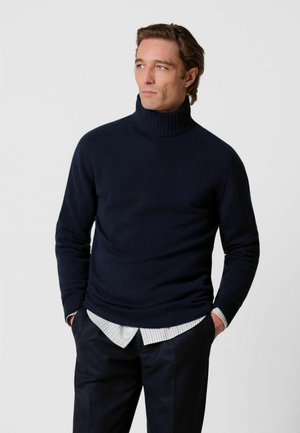 PROFUOMO, PROFUOMO PULLOVER ROLLNECK - Jumper - navy