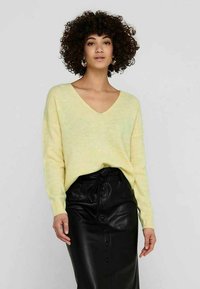JDY ELANORA L/S NOOS - Pullover - pastel yellow