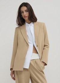 Calliope MONOPETTO SPACCHI LATERALI - Blazer - beige