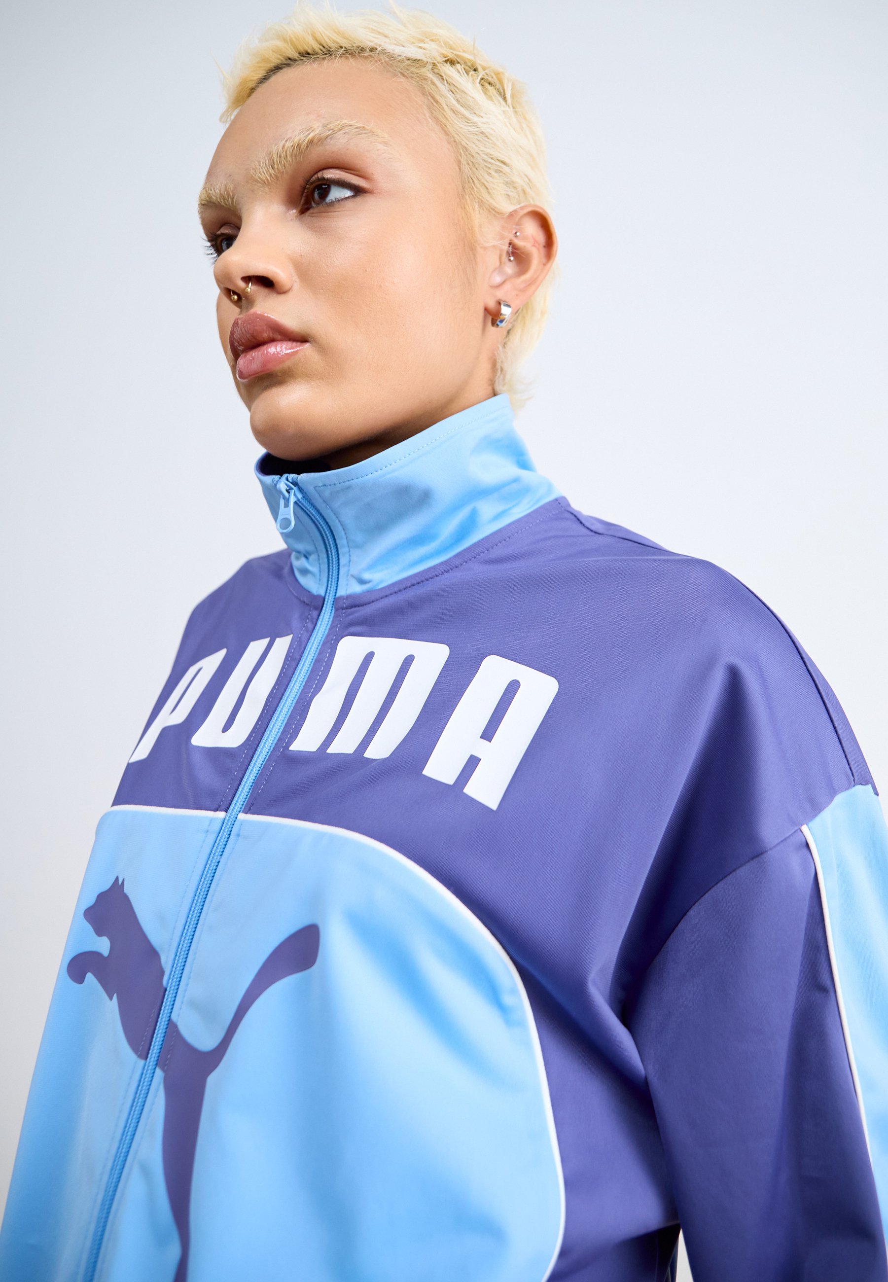 Puma FUTURE ARCHIVE - Training jacket - team light blue/blue Puma FUTURE ARCHIVE - Training jacket - team light blue/blue