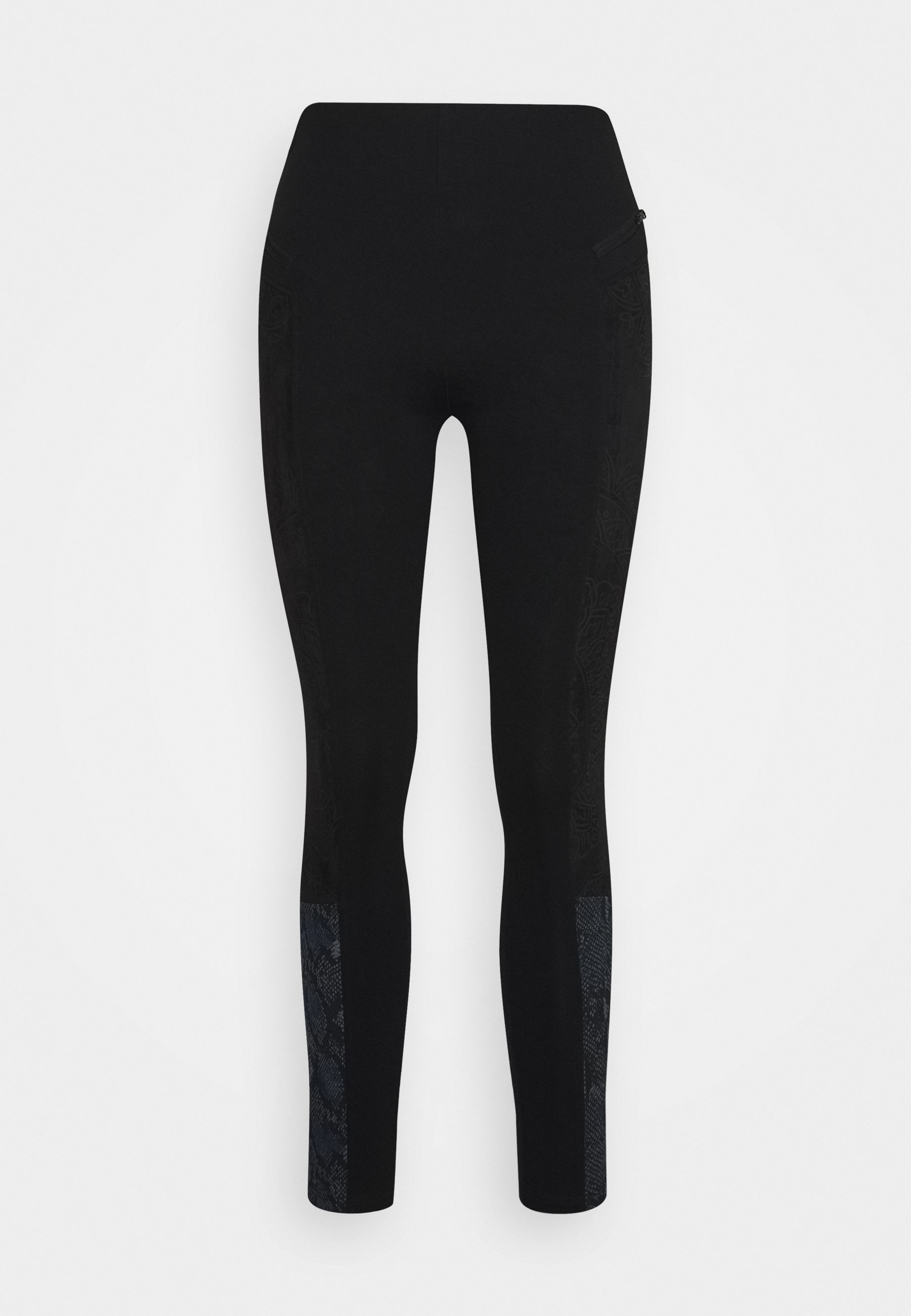 Desigual PANT SNAKE LADY - Tamprės – kelnės - black/juoda - Zalando.lt