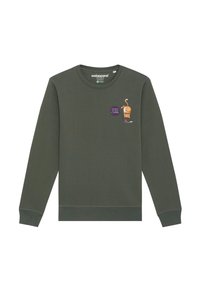 watapparel FUNNY CAT - Sweater - khaki