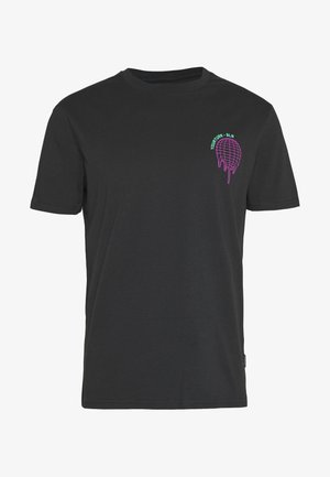 T-shirt med print - black