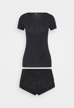 SHORT SLEEVE SHIRT SHORT - Pidžaamakomplekt - onyx