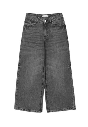 Calliope CROP WIDE - Flared Jeans - grigio