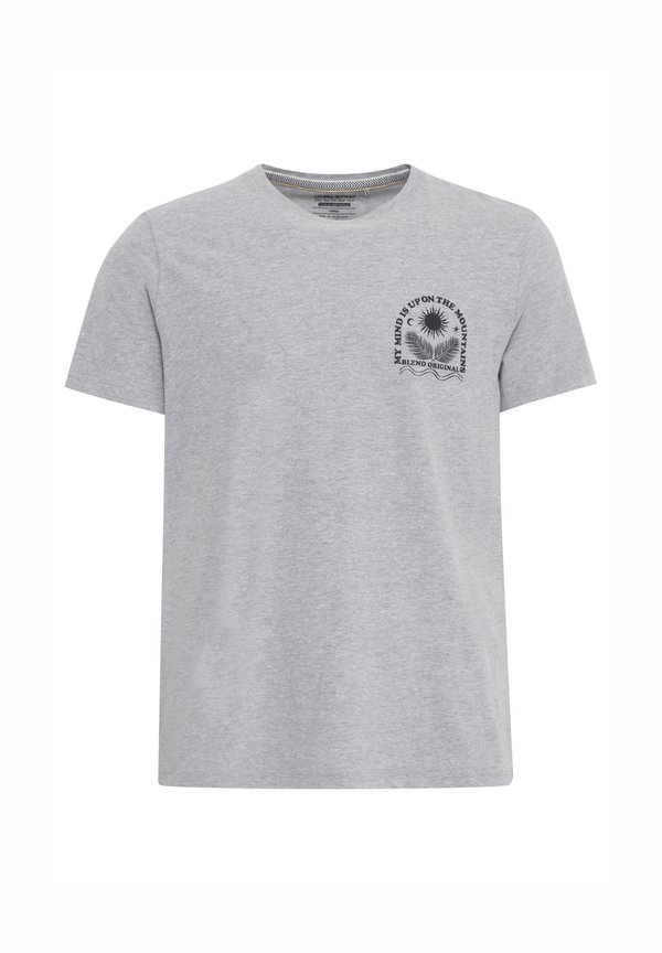 BHTEE - Print T-shirt - stone mix4