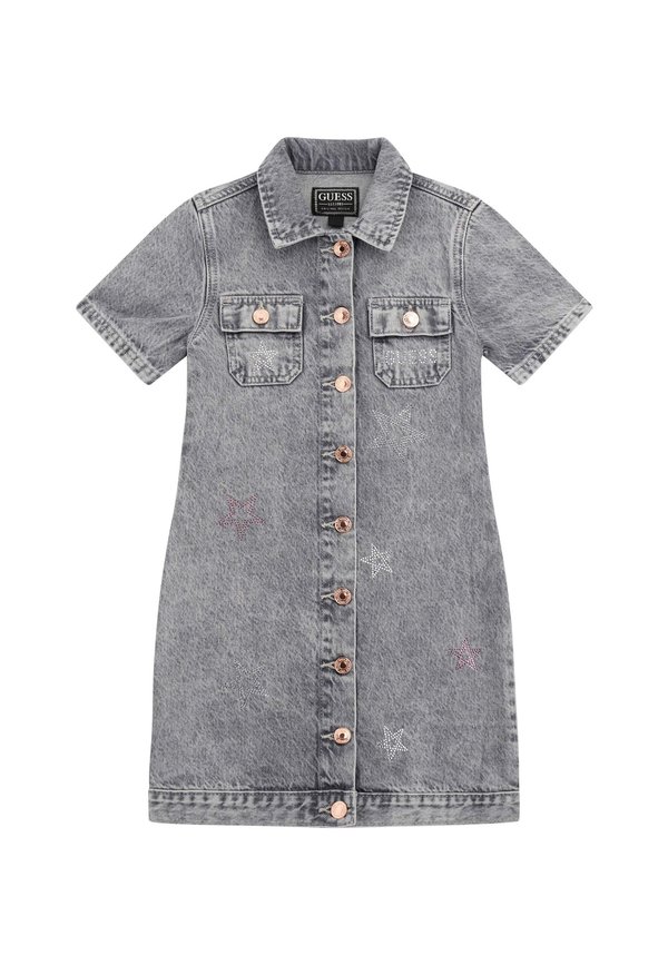 STRASS - Jeanskleid - grau