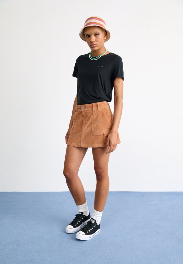 ROLL WITH IT - A-line skirt - camel3