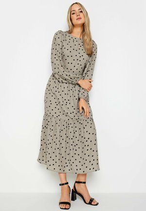 SPOT TIERED - Robe longue - beige