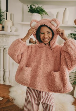 Next, HOODED CROPPED - Nattøj trøjer - pink borg bear ears