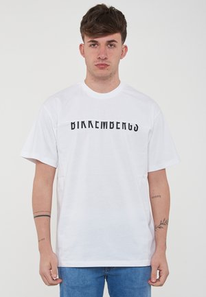 LOGO SPEZZATO - T-shirt con stampa - bianco