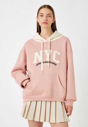 Koton Felpa Con Cappuccio E Zip, A Costine, Grigio Melange, Taglia M - Tuta Donna