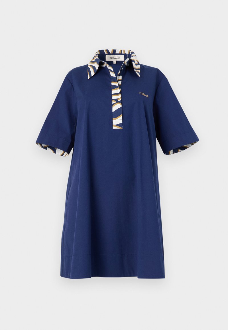 Diane von Furstenberg Blousejurk donkerblauw Diane von Furstenberg Blousejurk donkerblauw