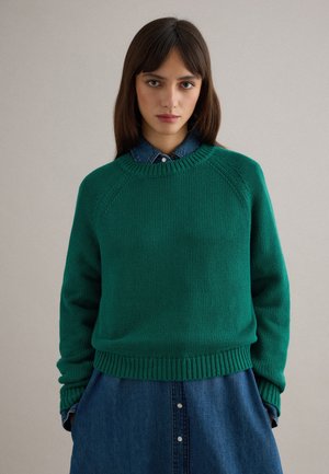REGULAR FIT - Jersey de punto - dark green