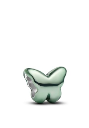 Pandora, CHARM PAPILLON VERT MENTHE FINITION LISSE ET BRILLANTE - Charm - silver-coloured green