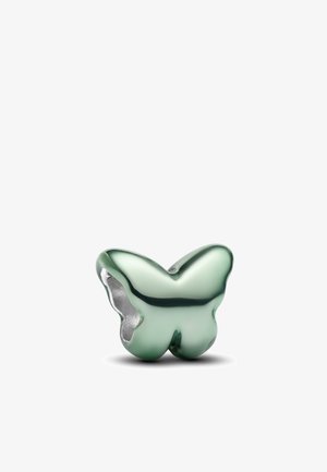 Pandora, CHARM PAPILLON VERT MENTHE FINITION LISSE ET BRILLANTE - Charm - silver-coloured green