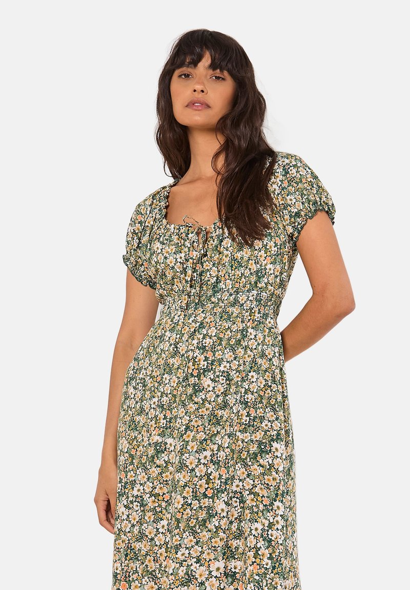 Apricot WATER FLORAL MILKMAID - Day dress - green - Zalando