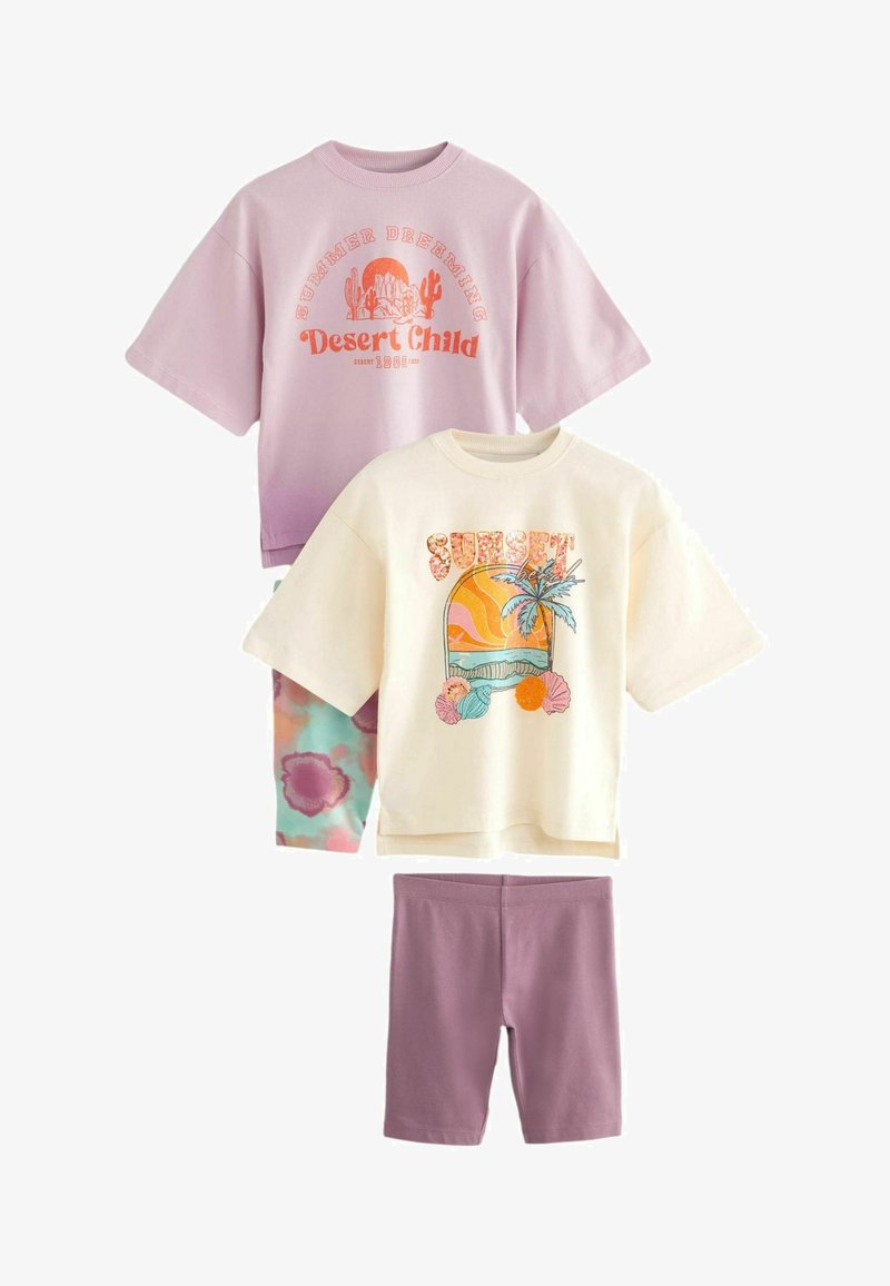 Next 2 PACK REGULAR FIT - Yöasusetti - cream purple ombre