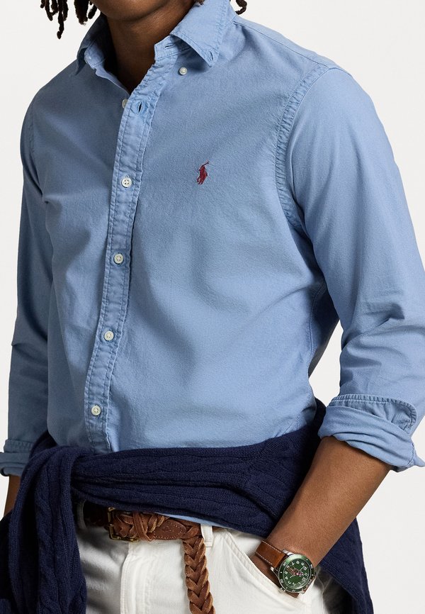 SLIM FIT GARMENT-DYED OXFORD SHIRT - Shirt3