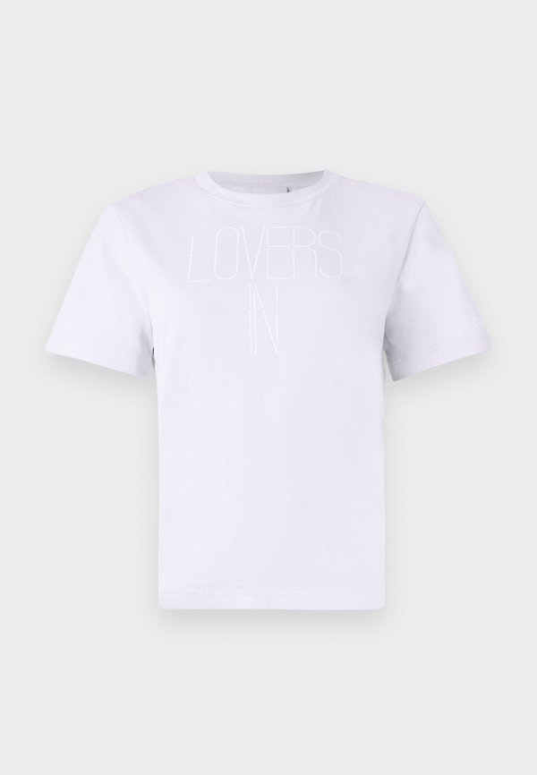 CREW BABY TEE MARC HUNDLEY - Print T-shirt - lilac flower2