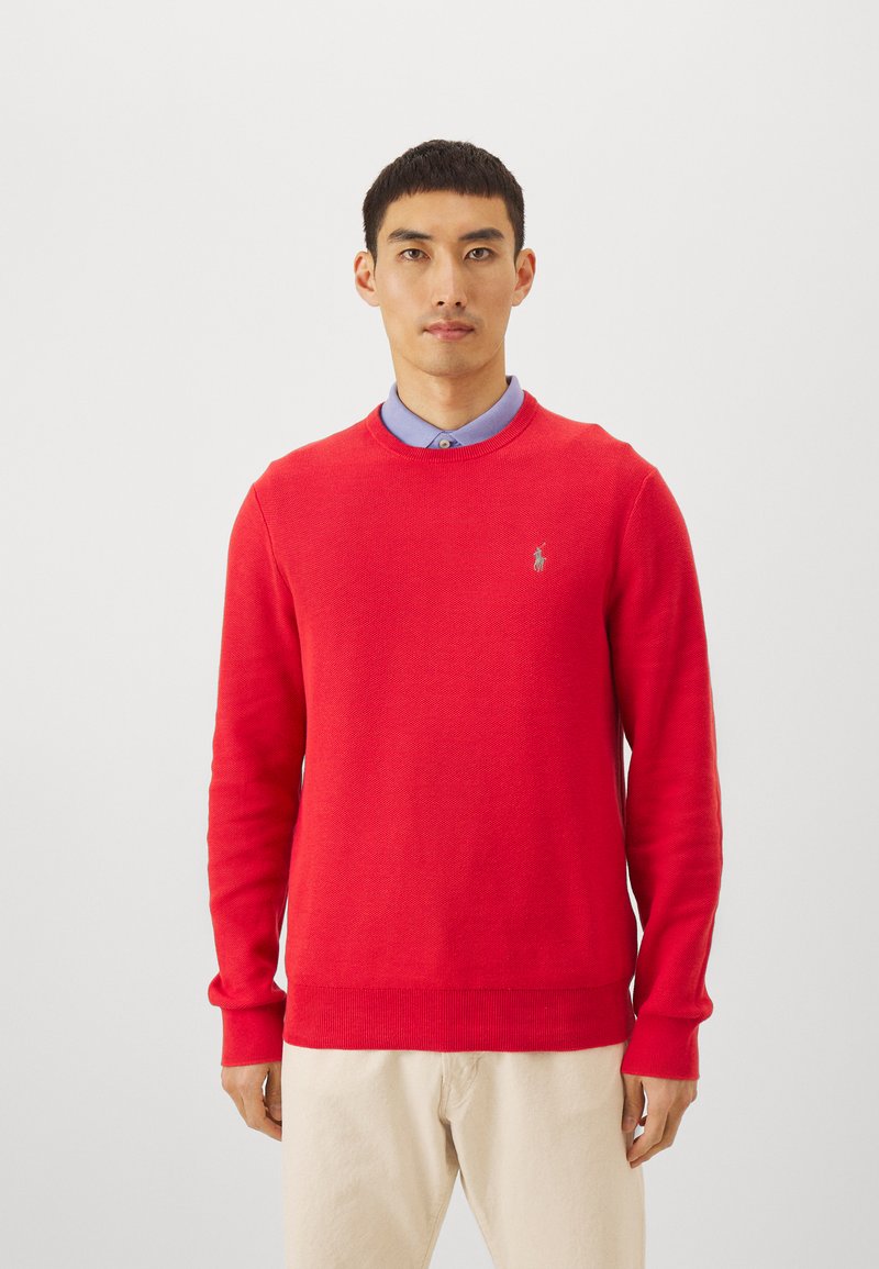 Polo Ralph Lauren KNIT COTTON CREWNECK SWEATER - Pulover - post red