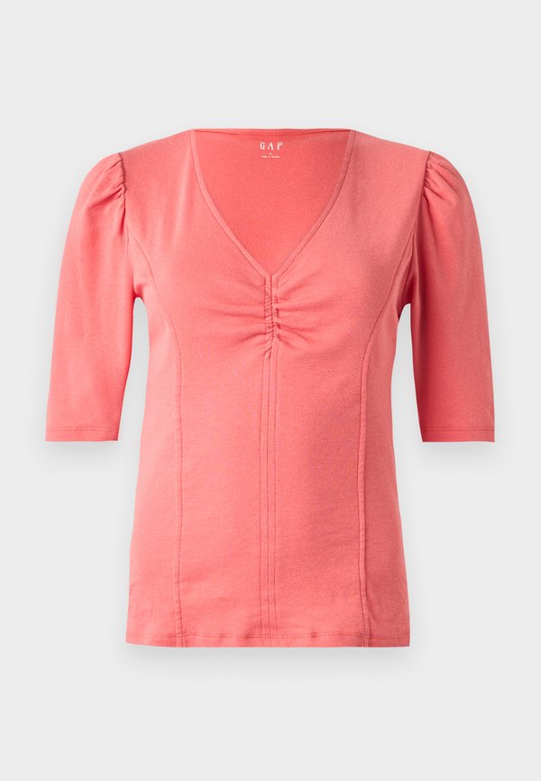 V ELBOW NECK PUFF TEE - Basic T-shirt - watermelon ice2