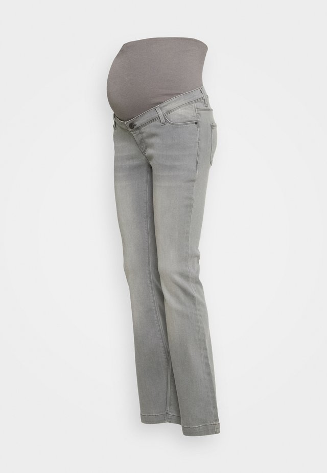 PANTS - Flared Jeans - grey denim