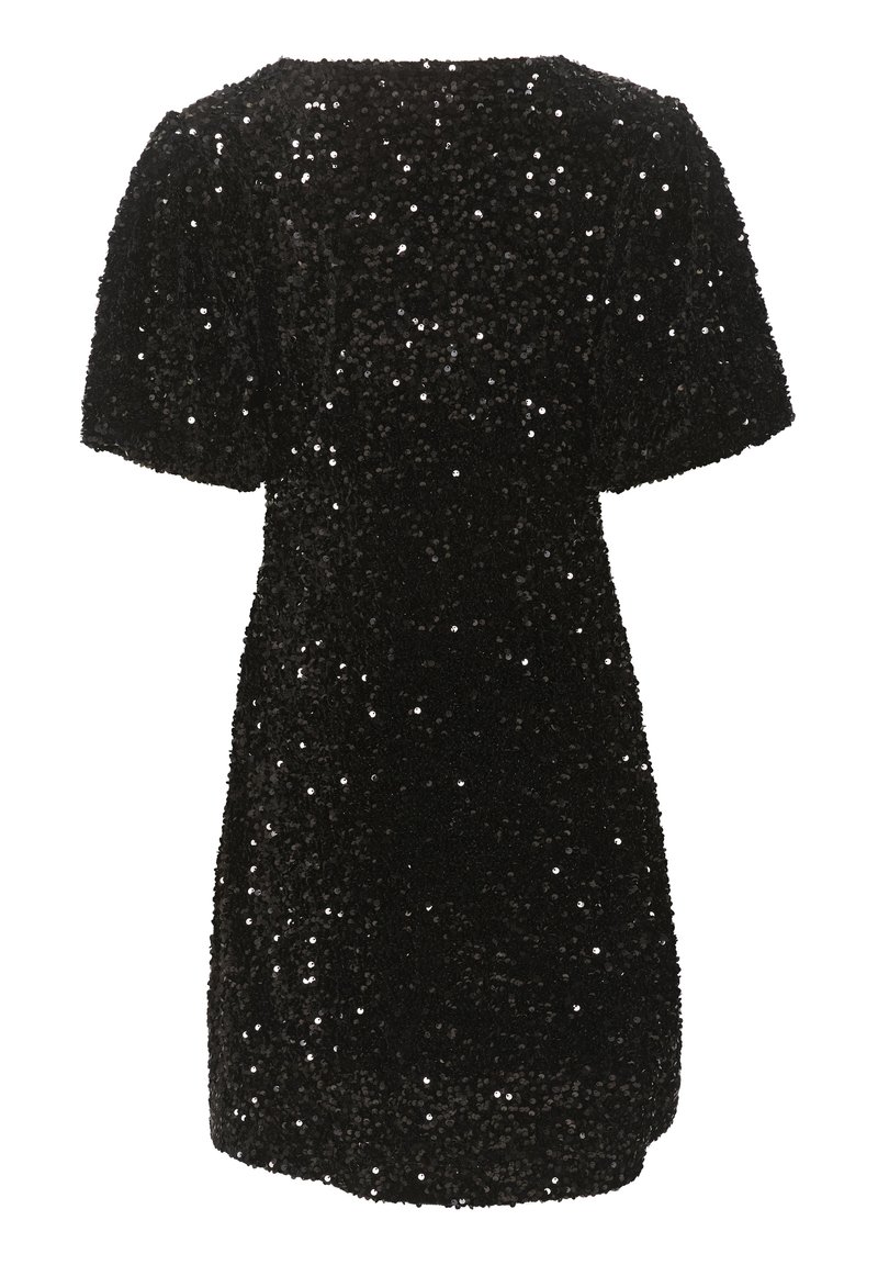 Cream CRLOUISE GLITTER - Cocktail dress / Party dress - pitch black/black -  Zalando