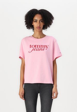 SLIM ESSENTIAL LOGO TEE - T-shirts med print - pink sugar