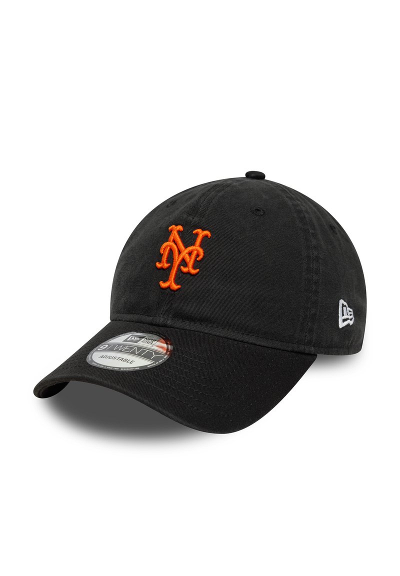 New Era WASHED SCRIPT 9TWENTY® UNISEX - Pet - new york mets blk/zwart ...