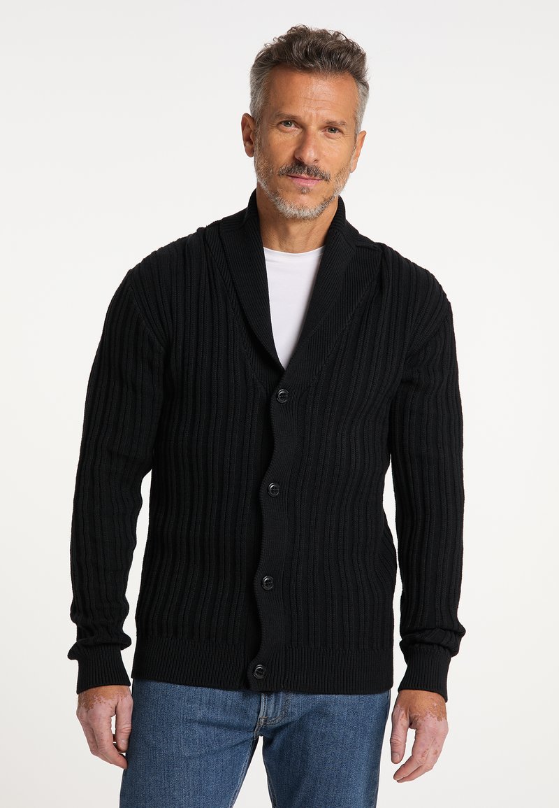 Herren Strickjacken | DreiMaster DREIMASTER ABREL Strickjacke schwarz - YU87970 Herren Strickjacken | DreiMaster DREIMASTER ABREL Strickjacke schwarz - YU87970