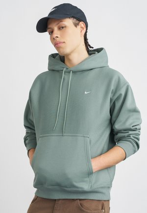 SOLO HOODIE - Φούτερ - clay green/white