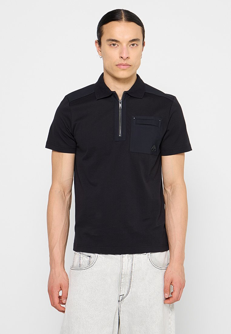 Moose Knuckles Poloshirt zwart