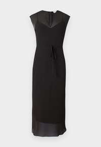 GEORGETTE MIDI DRESS - Robe de soirée - black