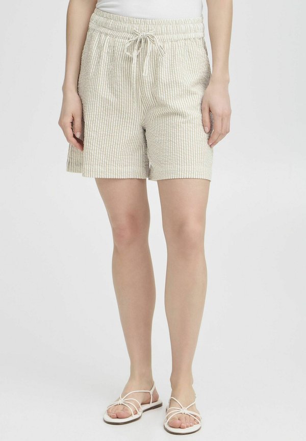 FRCAYLA - Shorts - silver mink stripes