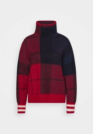 Strickpullover - red