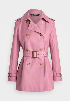 Lauren Ralph Lauren DOUBLE BREASTED COTTON BLEND TRENCH COAT - Trenčkot - rose mauve