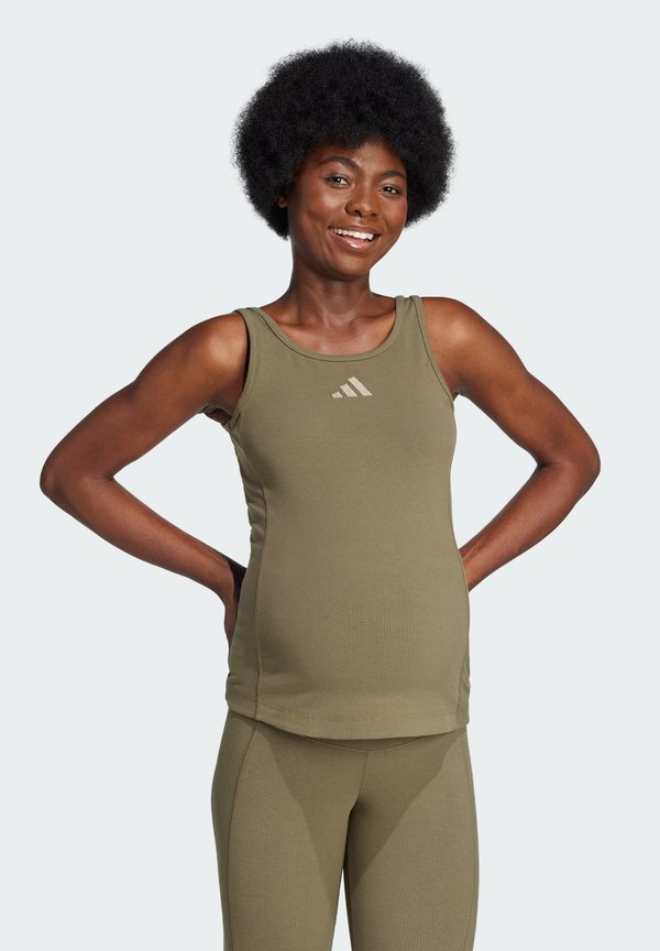 RIBBED (MATERNITY) - Top - olive strata