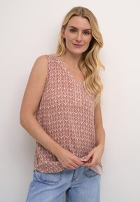 Kaffe - AMBER PRINTED - Blusa - dusty red   chalk leaf Imagen en miniatura 1