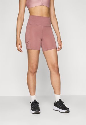 Under Armour MIDDIE SHORT - Leggings - maroon mist/dark maroon