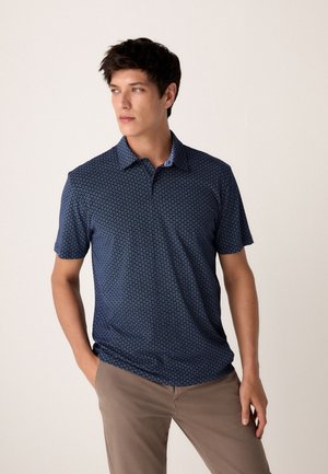 GEO PRINT - Polokošeľa - navy blue geo